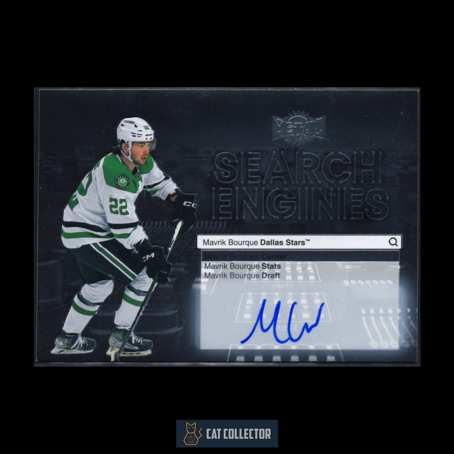 2024-25 SkyBox Metal Universe MAVRIK BOURQUE #ST-19 Search Engines Auto RC
