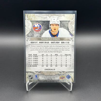 2024-25 Upper Deck Artifacts NOAH DOBSON #78 Emerald /149