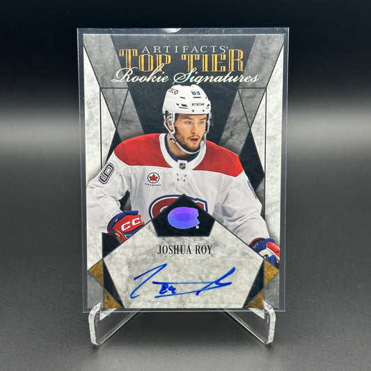 2024-25 UD Artifacts JOSHUA ROY #TTR-JR Top Tier Rookie Signatures Montreal Canadiens