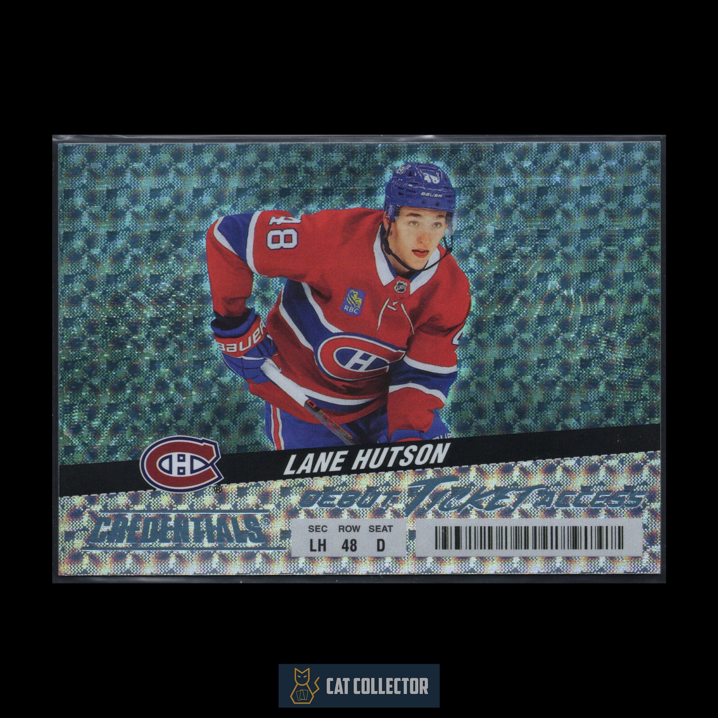 2024-25 Upper Deck Credentials LANE HUTSON #126 Debut Ticket Access Horizontal Variations RC