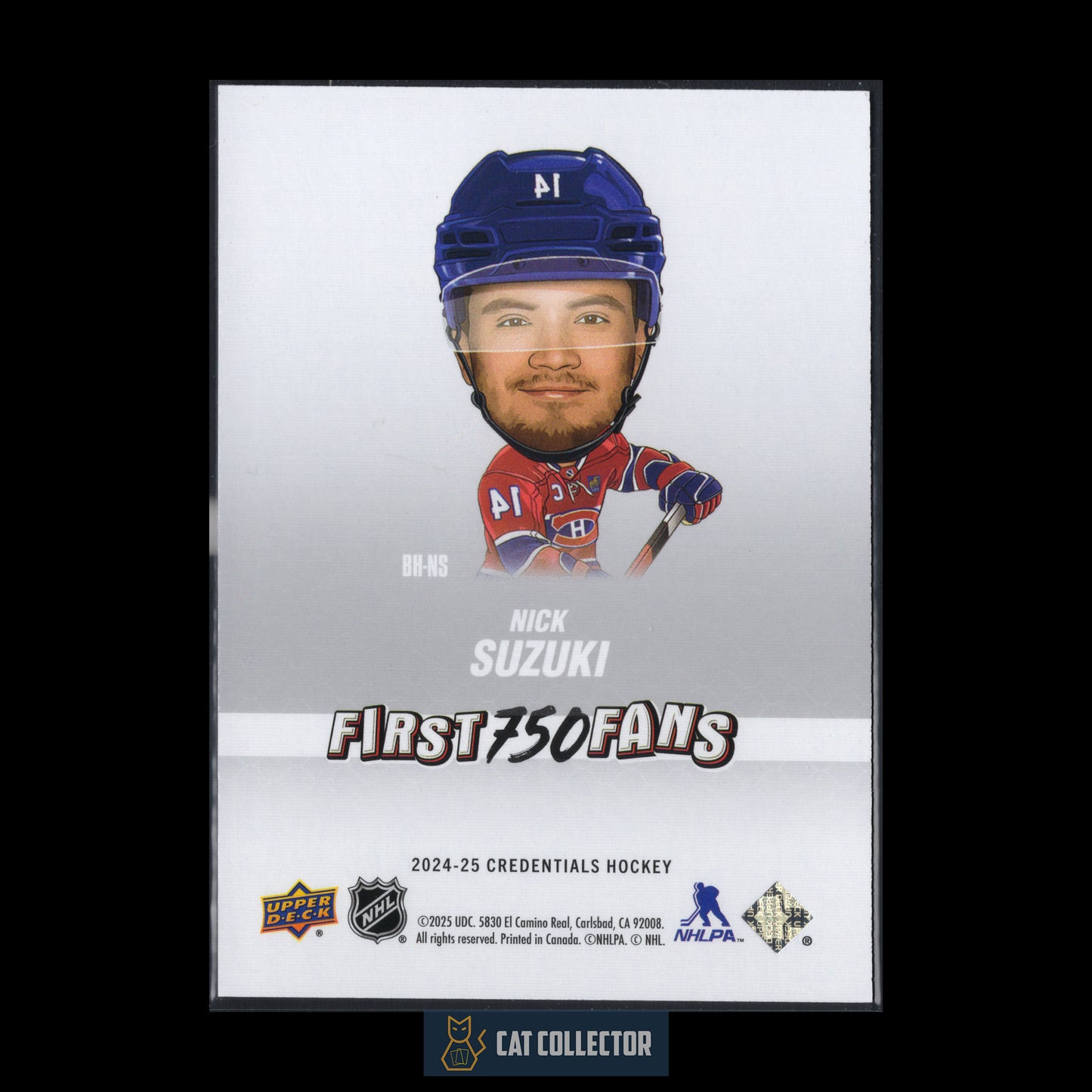 2024-25 Upper Deck Credentials NICK SUZUKI #BH-NS Arena Giveaways Bobbleheads (1 of 750)