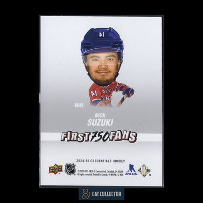 2024-25 Upper Deck Credentials NICK SUZUKI #BH-NS Arena Giveaways Bobbleheads (1 of 750)