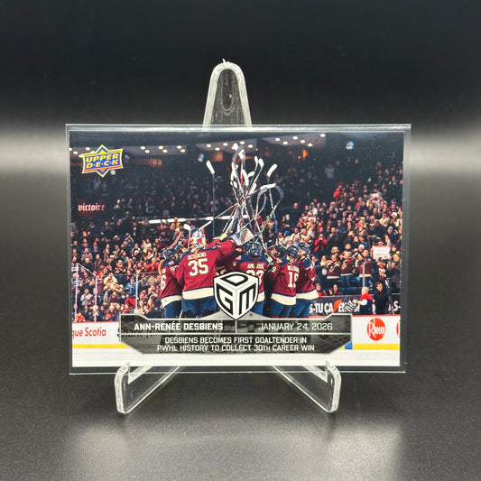 2025-26 Upper Deck PWHL Game Dated Moments ANN-RENEE DESBIENS #29