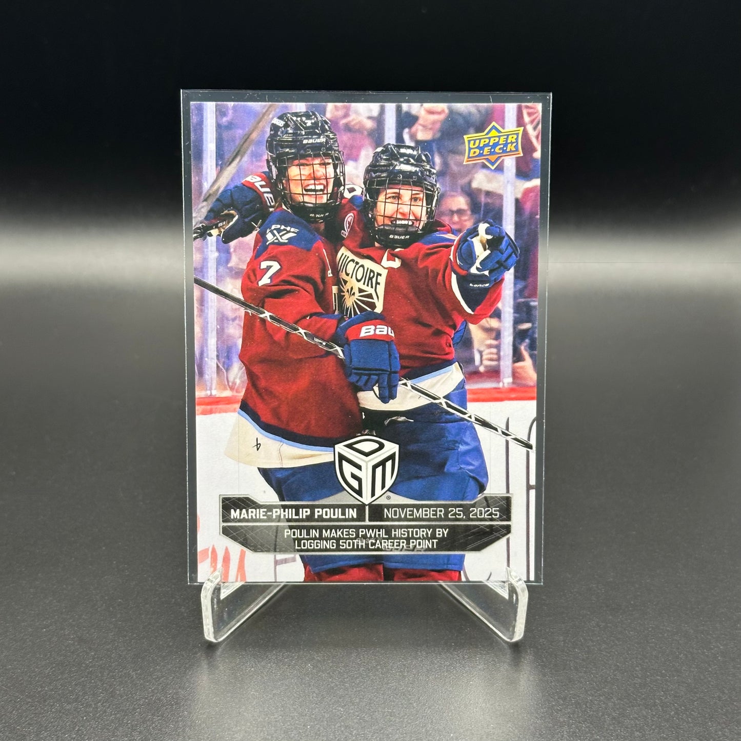 2025-26 Upper Deck PWHL Game Dated Moments MARIE-PHILIP POULIN #3