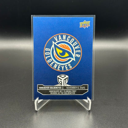 2025-26 Upper Deck PWHL Game Dated Moments VANCOUVER GOLDENEYES #PRE-3