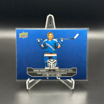 2025-26 Upper Deck PWHL Game Dated Moments SARAH NURSE #PRE-4