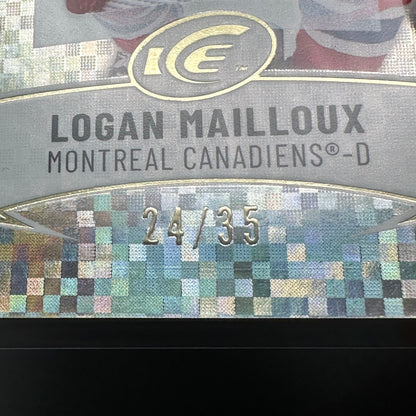 2024-25 Upper Deck Ice LOGAN MAILLOUX #109 Gold Patch RC /35