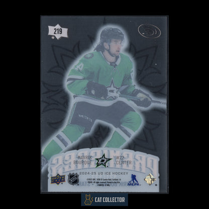 2024-25 Upper Deck Ice MAVRIK BOURQUE #219 Premieres Level 3 RC /499