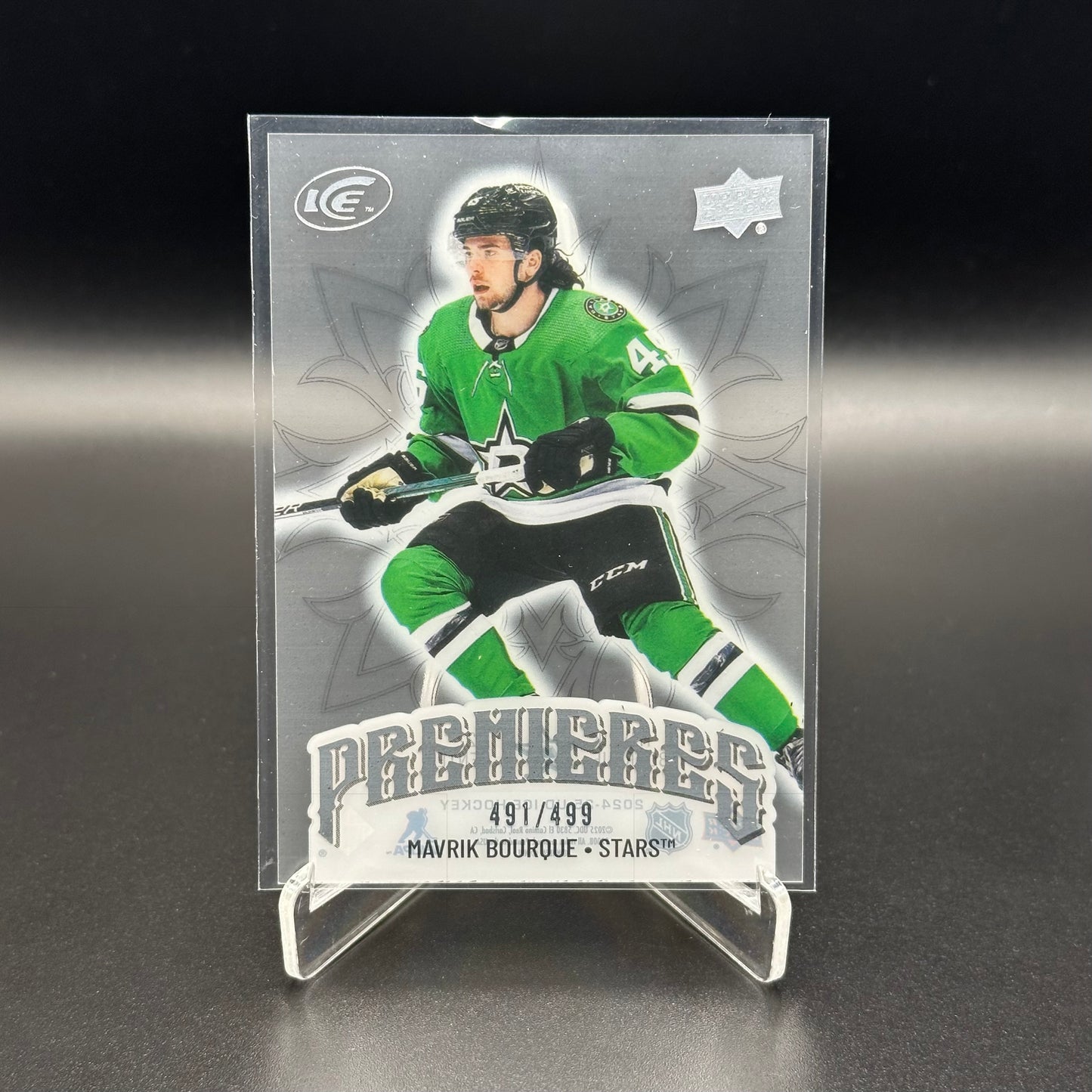 2024-25 Upper Deck Ice MAVRIK BOURQUE #219 Premieres Level 3 RC /499