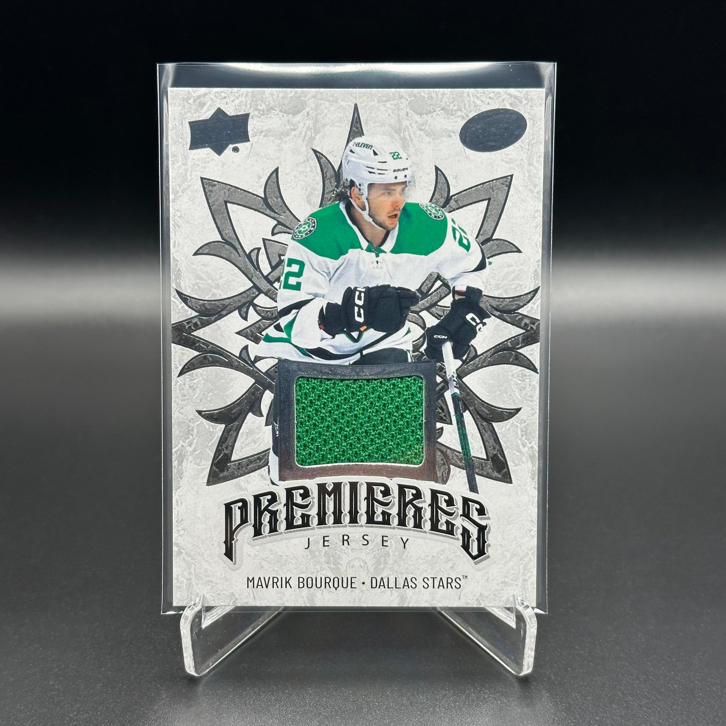 2024-25 UD Ice MAVRIK BOURQUE #IPJ-26 Premieres Jerseys RC