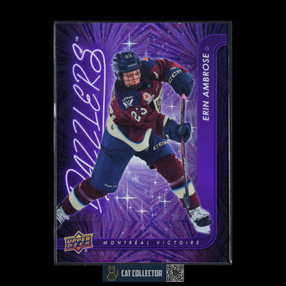 2024-25 UD PWHL ERIN AMBROSE #DZ-18 Dazzlers Purple
