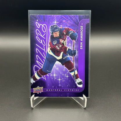2024-25 UD PWHL ERIN AMBROSE #DZ-18 Dazzlers Purple
