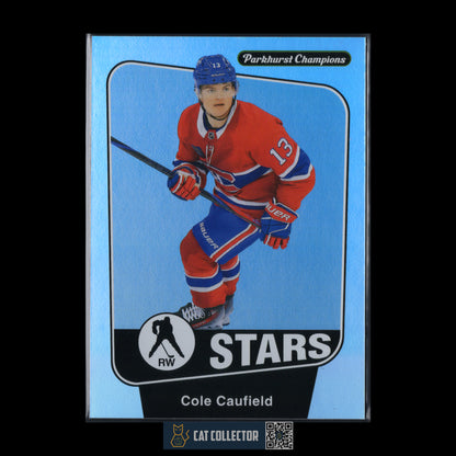 2024-25 Upper Deck Parkhurst COLE CAUFIELD #217 Rainbow Foilboard