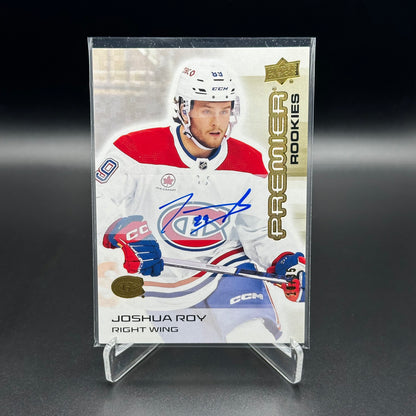 2024-25 Upper Deck Premier JOSHUA ROY #114 Gold Auto RC /35