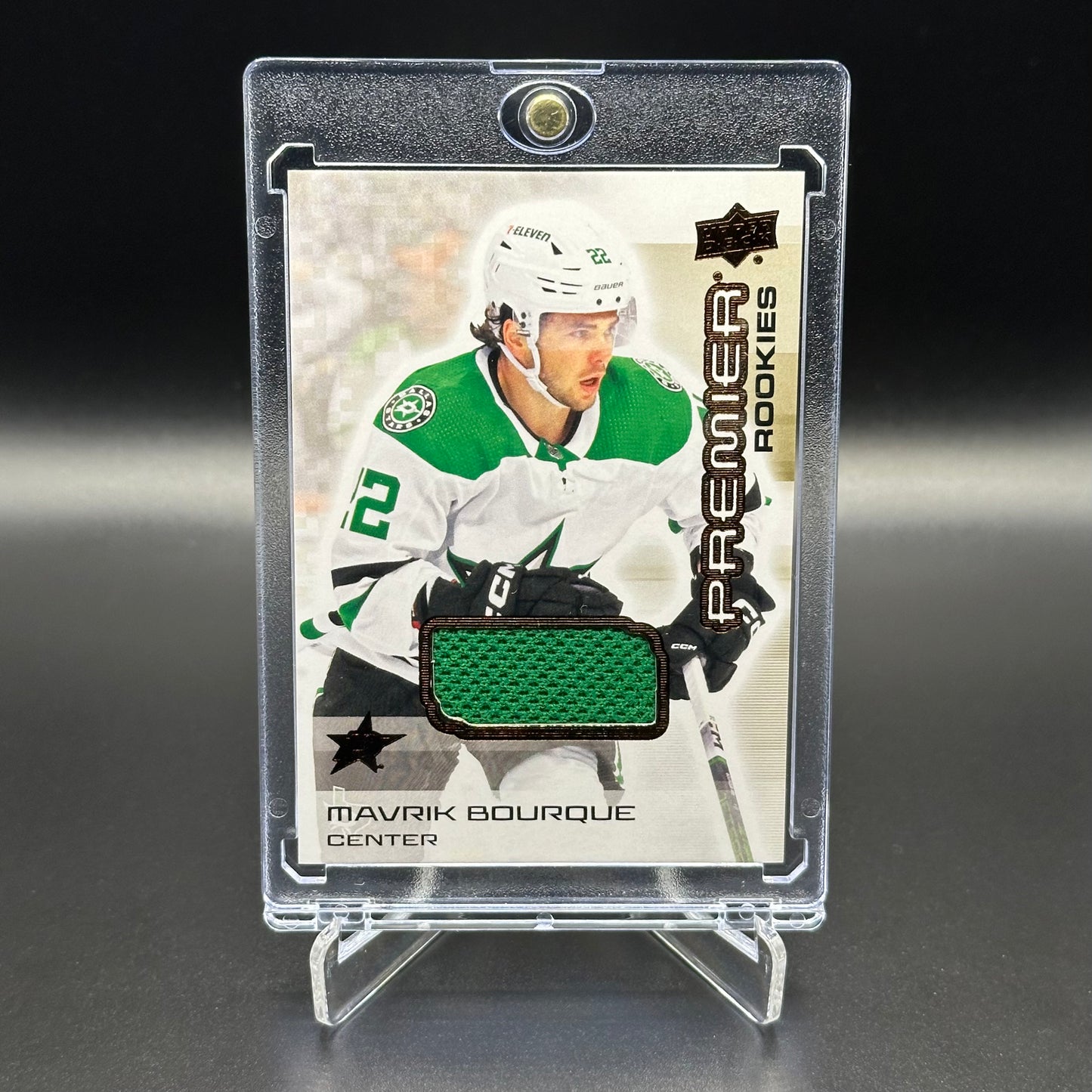 2024-25 Upper Deck Premier MAVRIK BOURQUE #137 Bronze Jersey Rookie RC