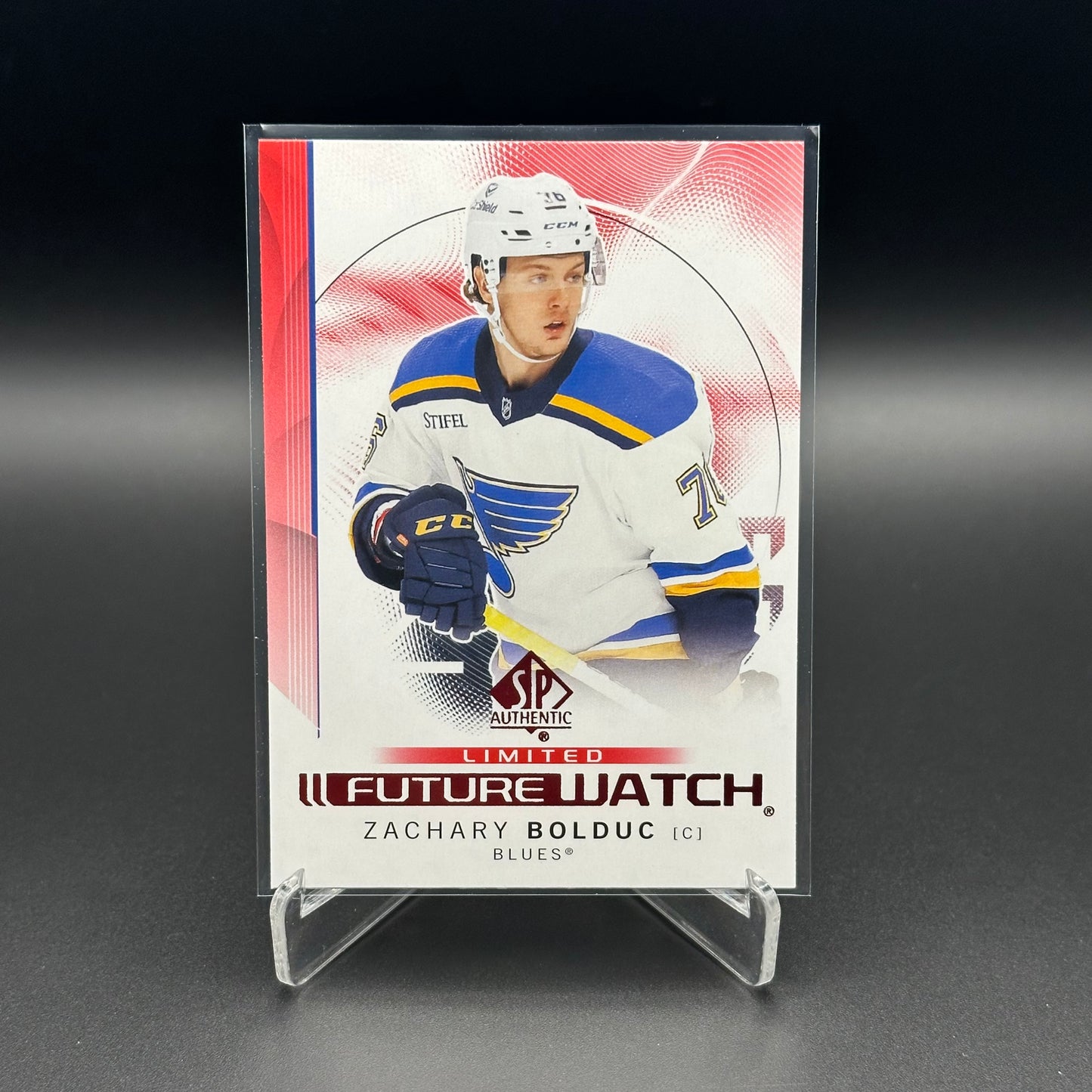 2024-25 UD SP Authentic ZACHARY BOLDUC #105 Future Watch Limited Red RC