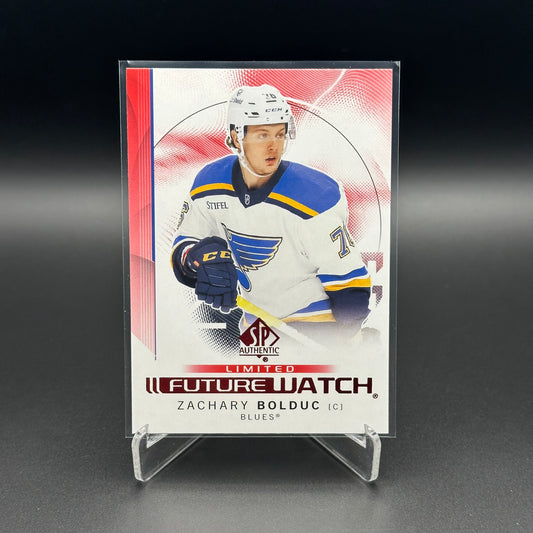 2024-25 UD SP Authentic ZACHARY BOLDUC #105 Future Watch Limited Red RC
