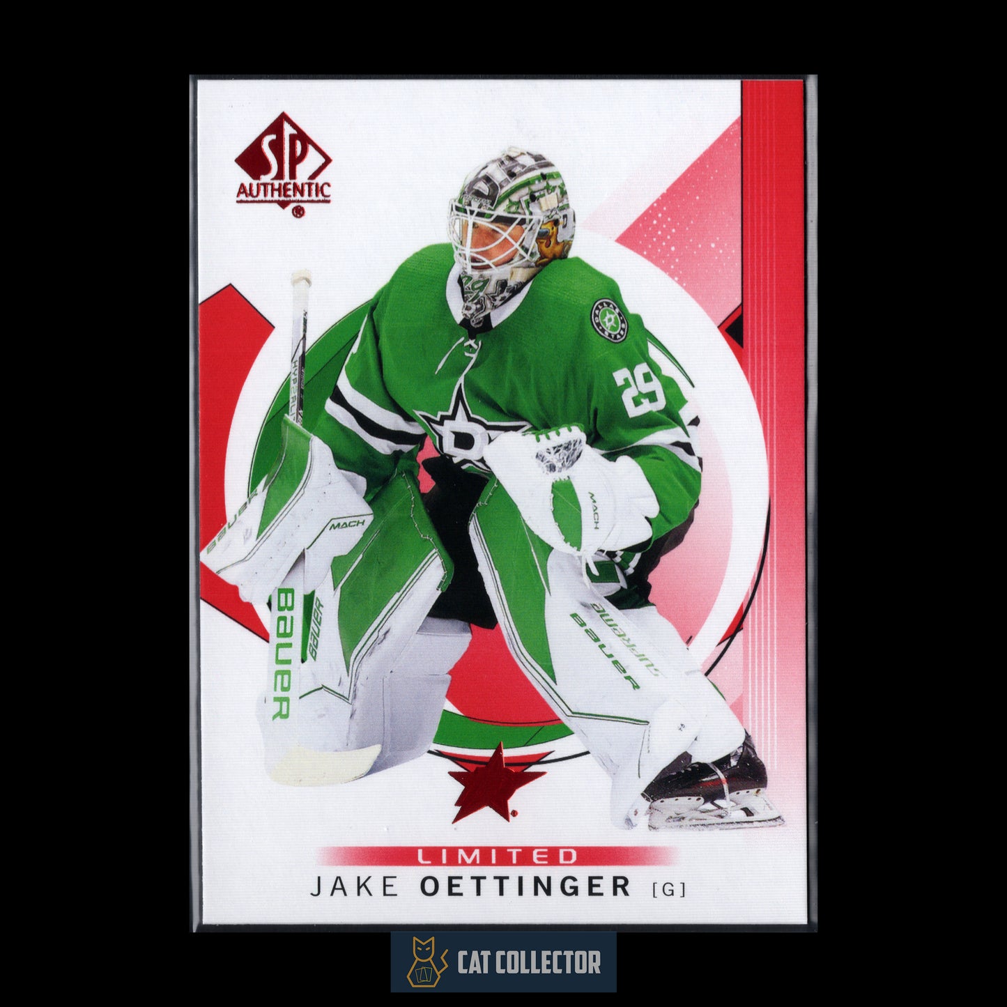 2024-25 UD SP Authentic JAKE OETTINGER #30 Limited Red