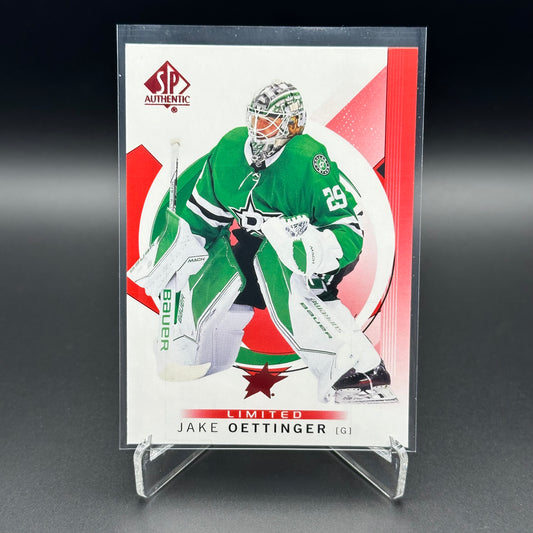 2024-25 UD SP Authentic JAKE OETTINGER #30 Limited Red