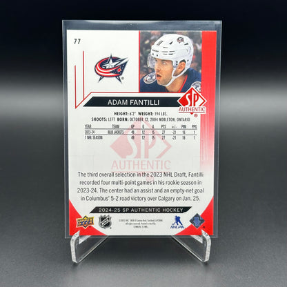 2024-25 UD SP Authentic ADAM FANTILLI #77 Limited Red