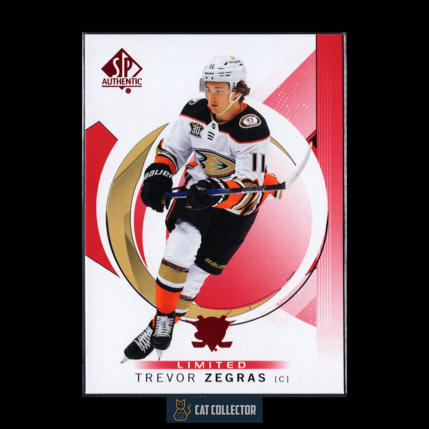 2024-25 UD SP Authentic TREVOR ZEGRAS #95 Limited Red