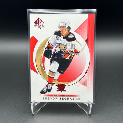 2024-25 UD SP Authentic TREVOR ZEGRAS #95 Limited Red