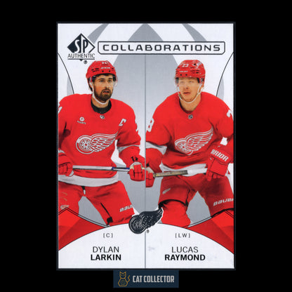 2024-25 UD SP Authentic DYLAN LARKIN / LUCAS RAYMOND #C-22 Collaborations