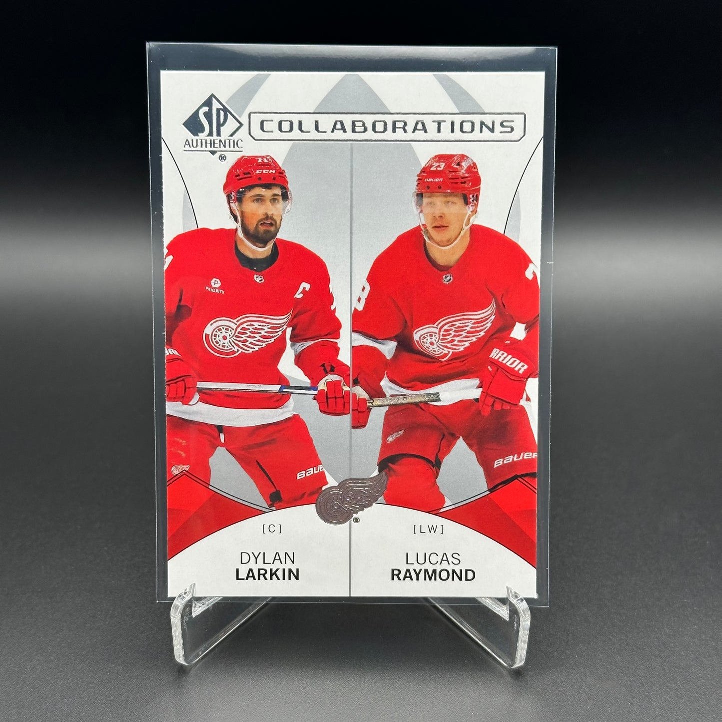 2024-25 UD SP Authentic DYLAN LARKIN / LUCAS RAYMOND #C-22 Collaborations