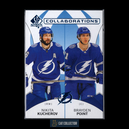 2024-25 Upper Deck SP Authentic NIKITA KUCHEROV / BRAYDEN POINT #C-2 Collaborations Blue