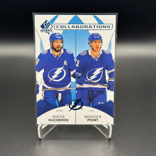 2024-25 Upper Deck SP Authentic NIKITA KUCHEROV / BRAYDEN POINT #C-2 Collaborations Blue