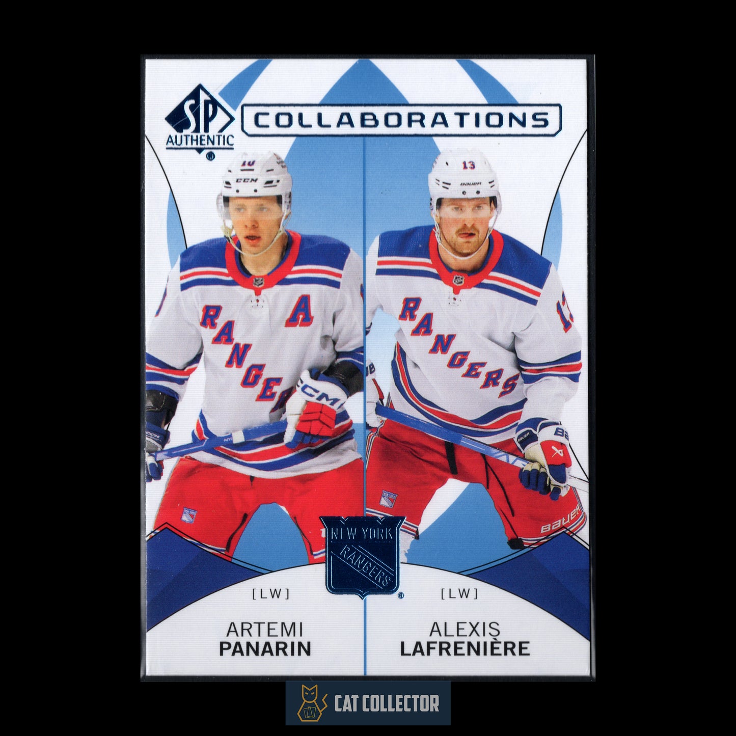 2024-25 UD SP Authentic ARTEMI PANARIN / ALEXIS LAFRENIERE #C-6 Collaborations Blue