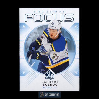 2024-25 UD SP Authentic ZACHARY BOLDUC #FF-3 Freshman Focus Blue RC
