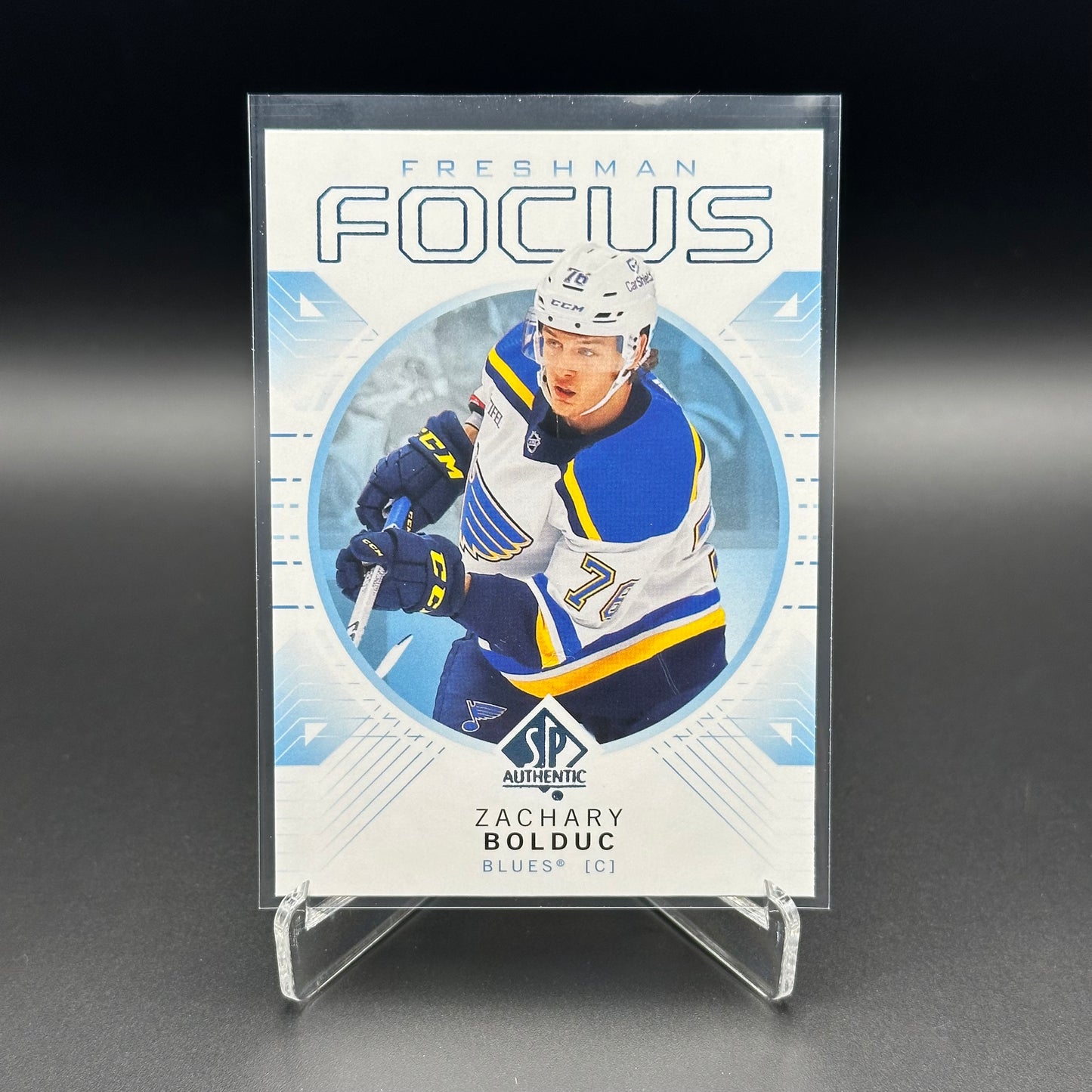2024-25 UD SP Authentic ZACHARY BOLDUC #FF-3 Freshman Focus Blue RC