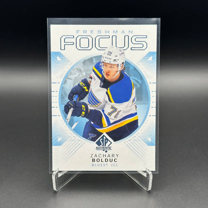 2024-25 UD SP Authentic ZACHARY BOLDUC #FF-3 Freshman Focus Blue RC