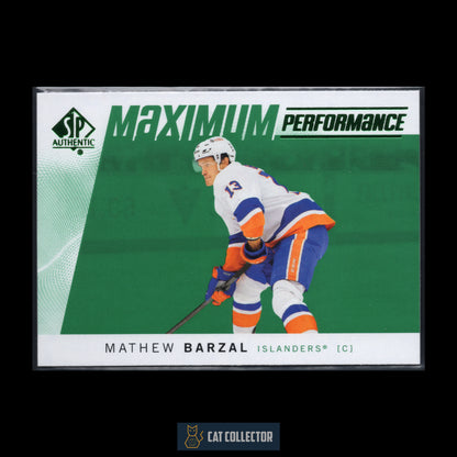 2024-25 UD SP Authentic MATHEW BARZAL #MP-10 Maximum performance Green