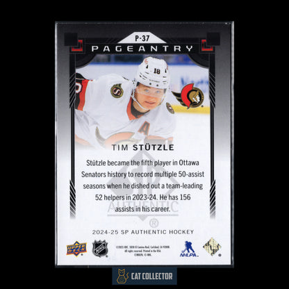 2024-25 Upper Deck SP Authentic TIM STUTZLE #P-37 Pageantry