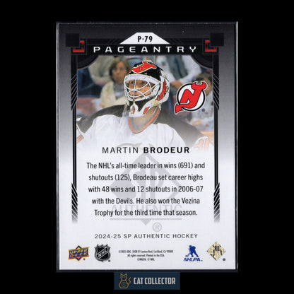 2024-25 Upper Deck SP Authentic MARTIN BRODEUR #P-79 Pageantry