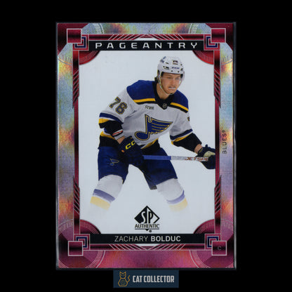 2024-25 Upper Deck SP Authentic ZACHARY BOLDUC #P-84 Pageantry Red RC