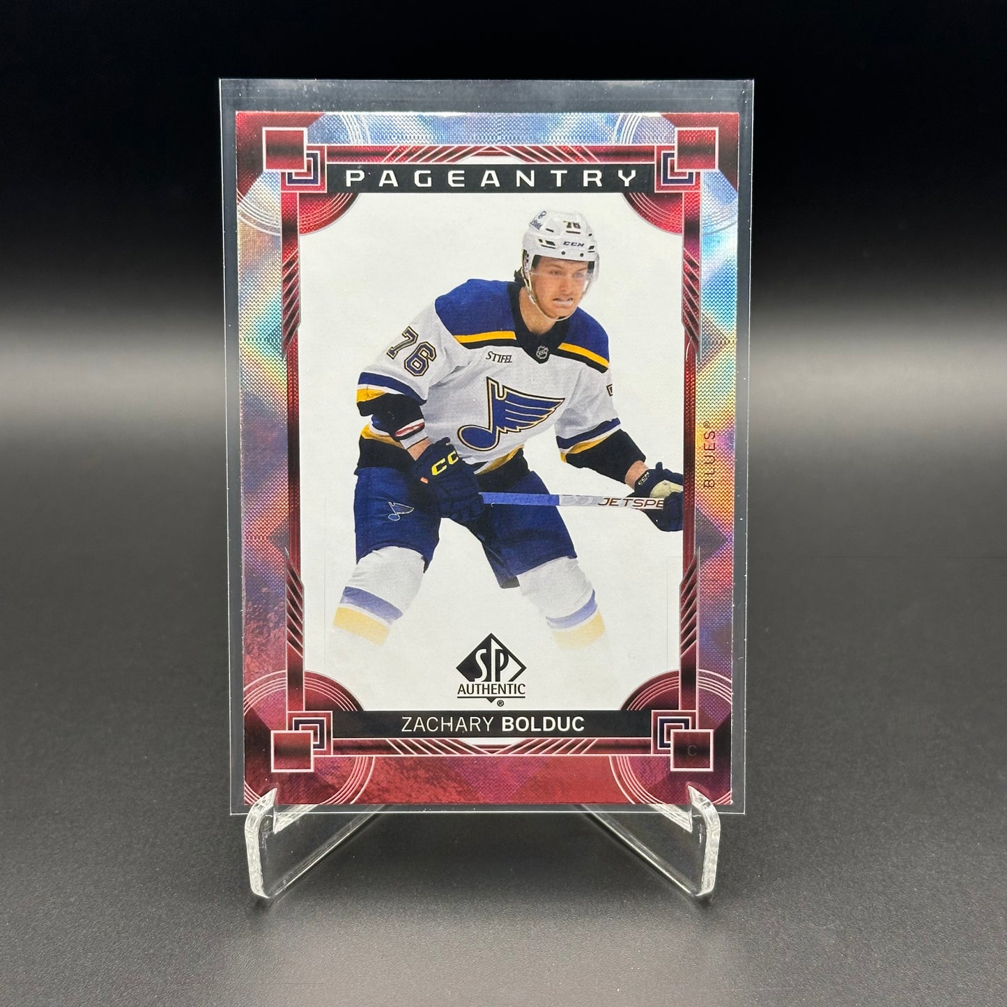 2024-25 Upper Deck SP Authentic ZACHARY BOLDUC #P-84 Pageantry Red RC