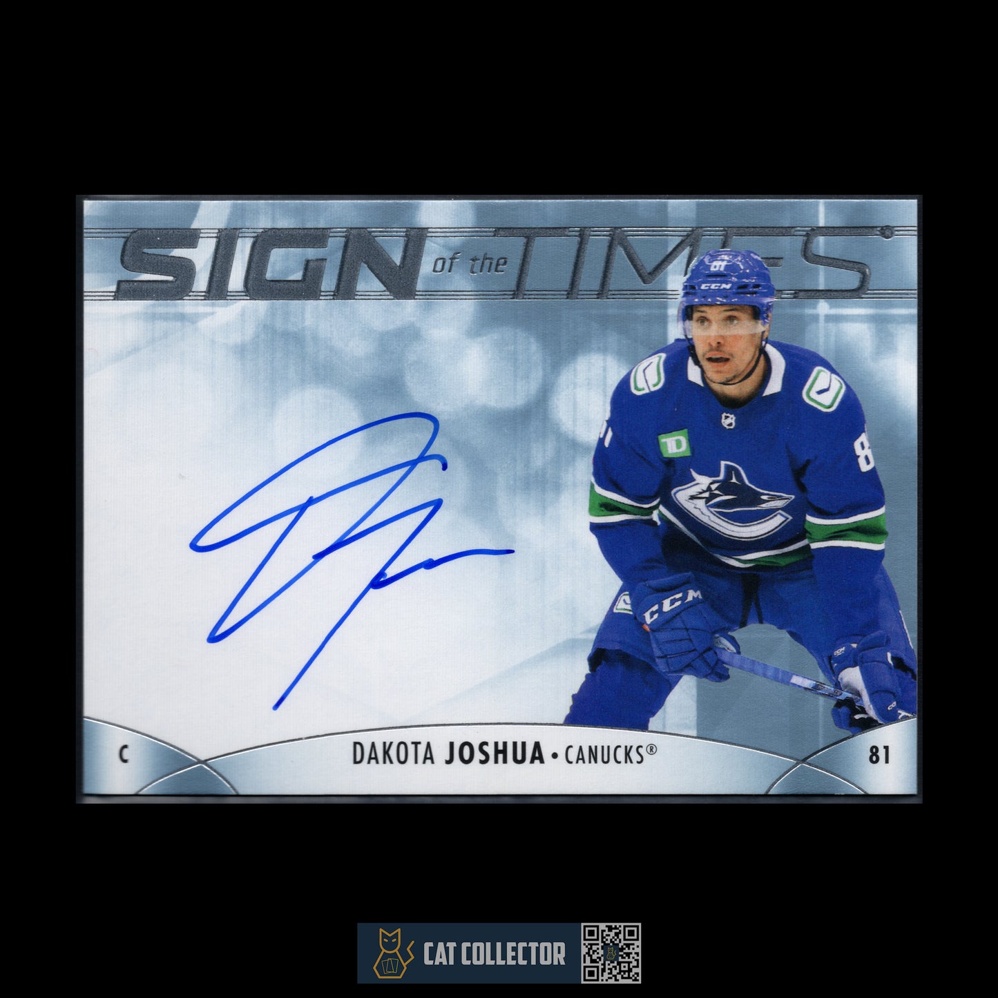 2023-24 Upper Deck SP Authentic DAKOTA JOSHUA #SOTT-DJ Sign of the Times Auto