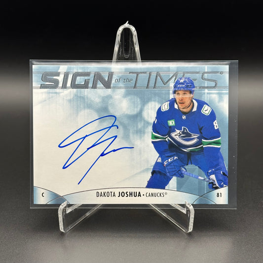 2023-24 Upper Deck SP Authentic DAKOTA JOSHUA #SOTT-DJ Sign of the Times Auto