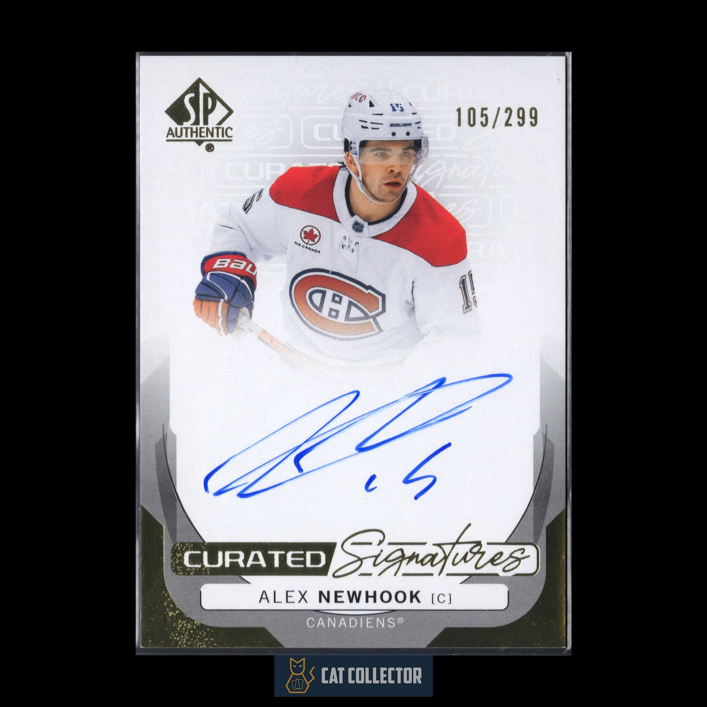 2024-25 Upper Deck SP Authentic ALEX NEWHOOK #SPC-NK Curated Signatures /299 Auto