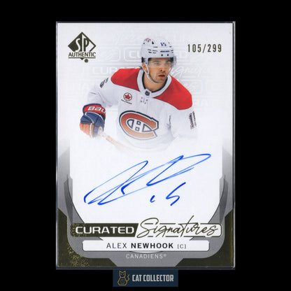 2024-25 Upper Deck SP Authentic ALEX NEWHOOK #SPC-NK Curated Signatures /299 Auto
