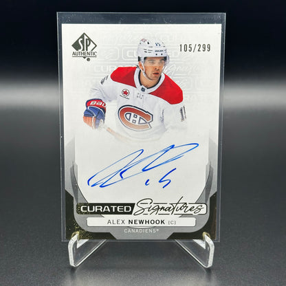 2024-25 Upper Deck SP Authentic ALEX NEWHOOK #SPC-NK Curated Signatures /299 Auto