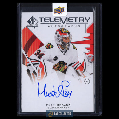2024-25 Upper Deck SP Authentic PETR MRAZEK #T-PM Telemetry Autographs