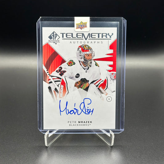 2024-25 Upper Deck SP Authentic PETR MRAZEK #T-PM Telemetry Autographs