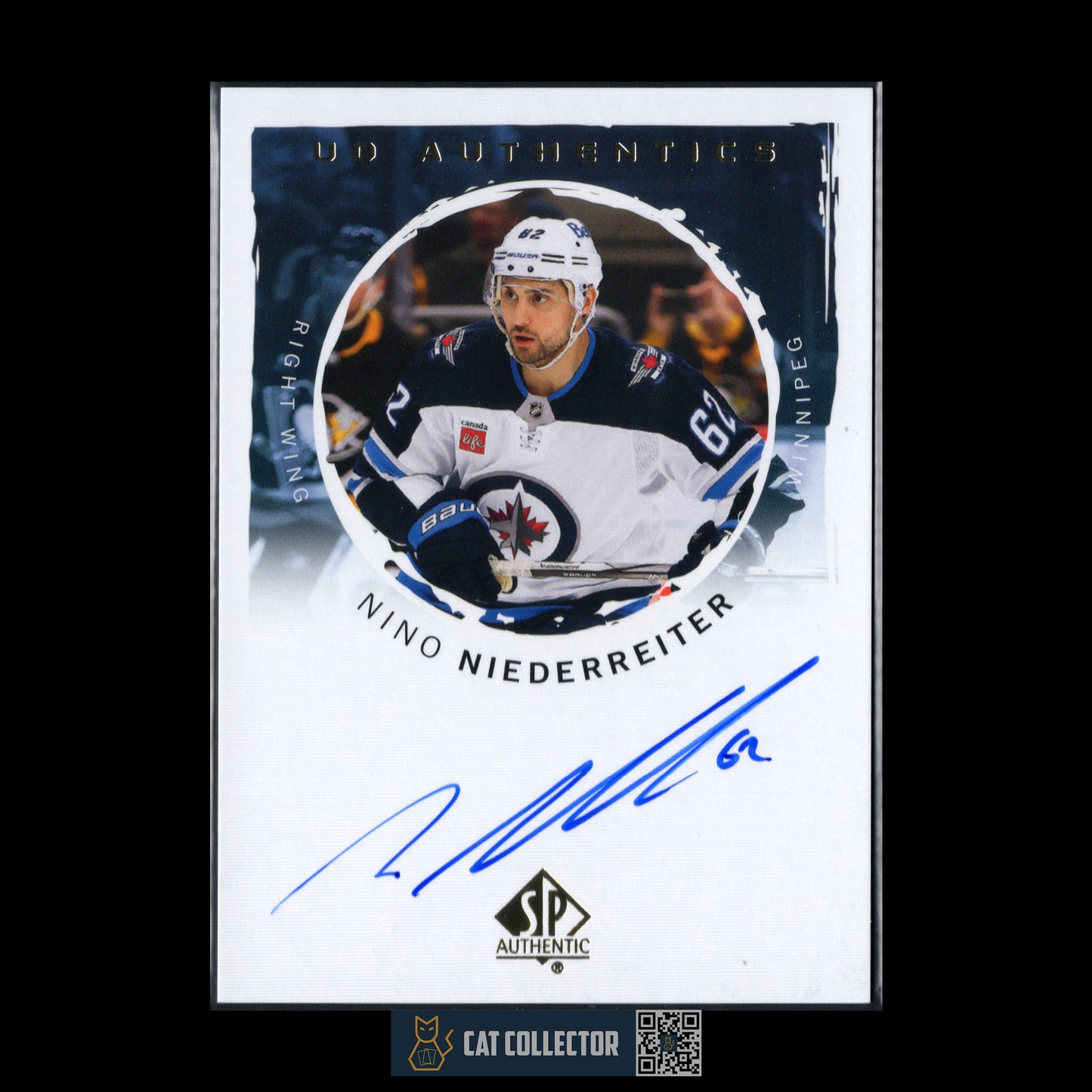 2024-25 UD SP Authentic NINO NIEDERREITER #UDA-NN UD Authentics Autographs Auto