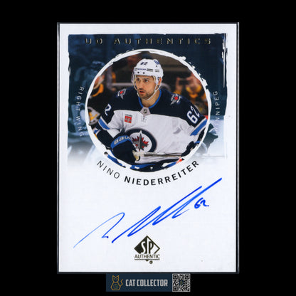 2024-25 UD SP Authentic NINO NIEDERREITER #UDA-NN UD Authentics Autographs Auto