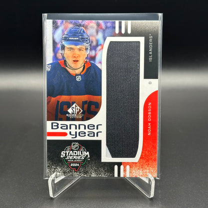 2024-25 Upper Deck SP Game Used NOAH DOBSON #BYSS-ND Banner Year Stadium Series