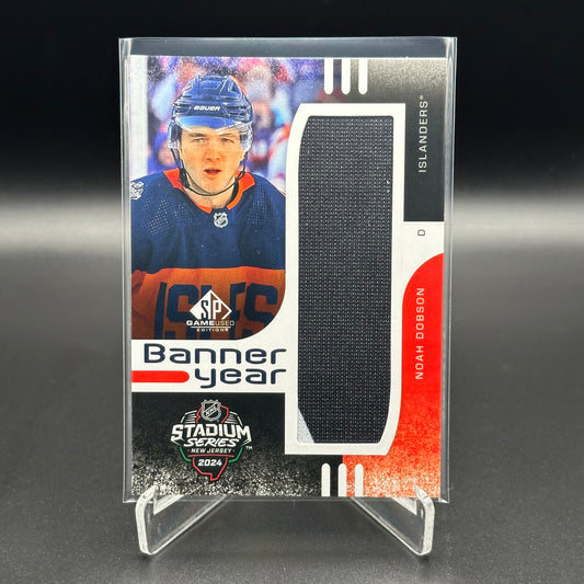 2024-25 Upper Deck SP Game Used NOAH DOBSON #BYSS-ND Banner Year Stadium Series